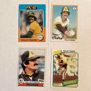 Rollie Fingers cards -1975-1980